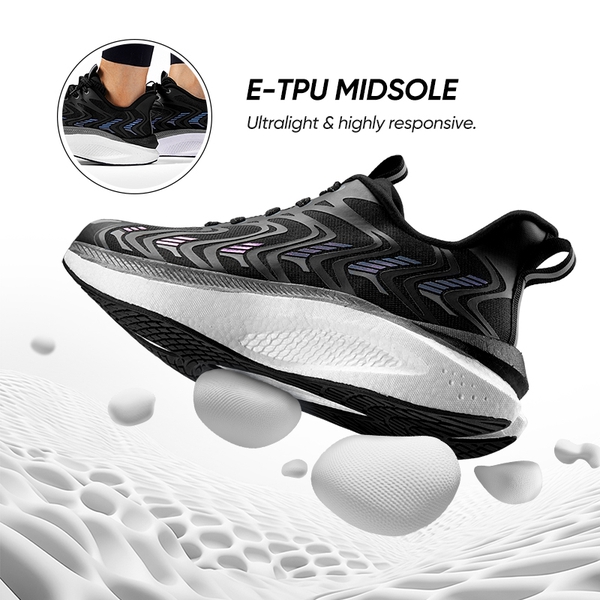 [FlyLife] Women's Breathable Lifestyle Sneakers - BLACK - 1